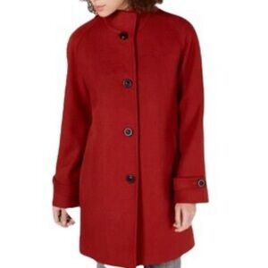 Jones New York Wool Blend Burnt Orange Rust Winter Coat, Women’s size 10 (large)